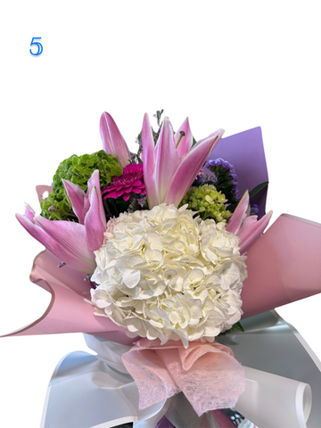 Precious of Love - Hydrangeas and Lily Bouquet