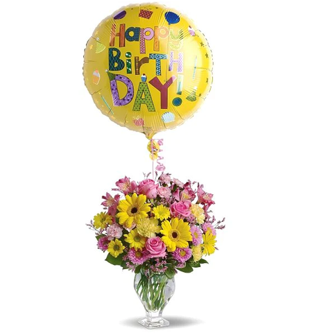 Joyful Spring Birthday Arrangement