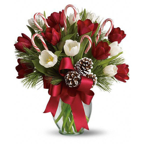 Candy Cane Christmas Arrangement