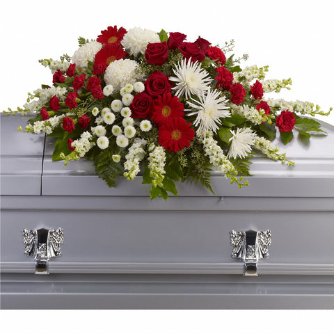 Strength And Wisdom Casket Spray