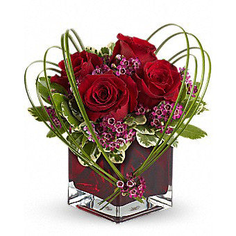 Delicate Heart Arrangement